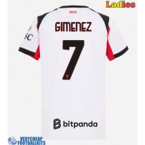 AC Milan Santiago Gimenez #7 Replica Away Shirt Ladies 2025-26 Short Sleeve
